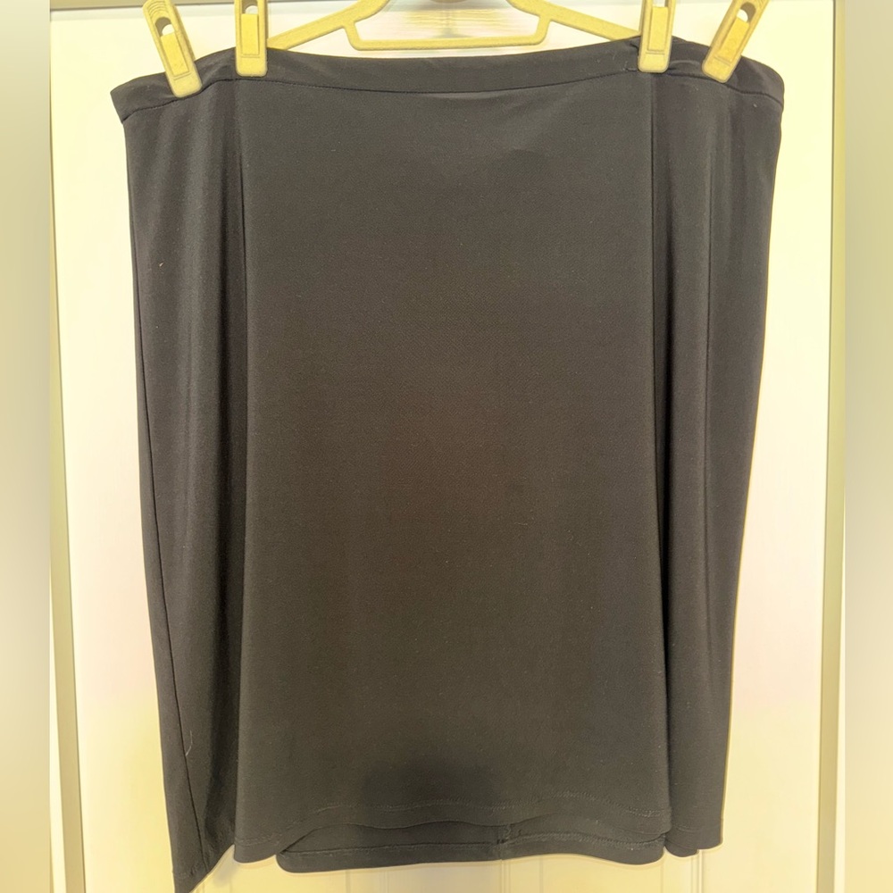 Lane Bryant black skirt.  Size 18/20. Back zipper and hook closure.